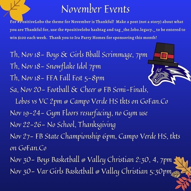 November events 